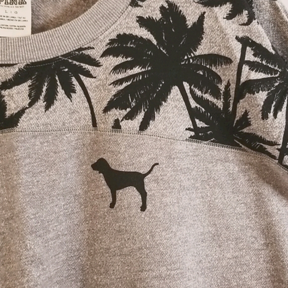 PINK VS Hawaiian Inspired Sweatshirt - Gray - Picture 2 of 8